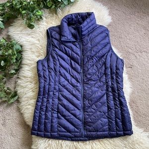 Purple puffy vest